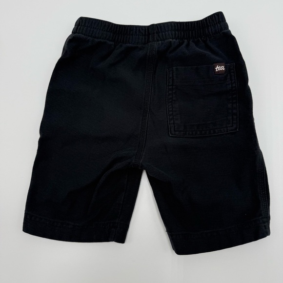 Tea Collection Toddler Boys Playwear Shorts 4 Faded Black Cotton French Terry - Picture 7 of 9